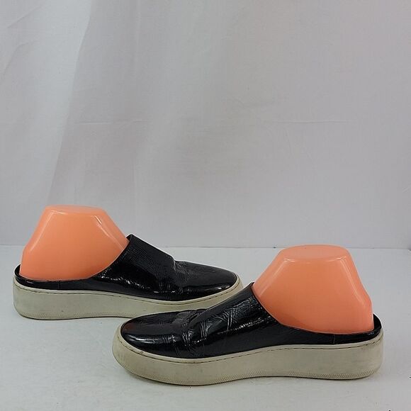Free People Whynwood Black Patent Leather Slip On Women's Mule - Picture 4 of 14